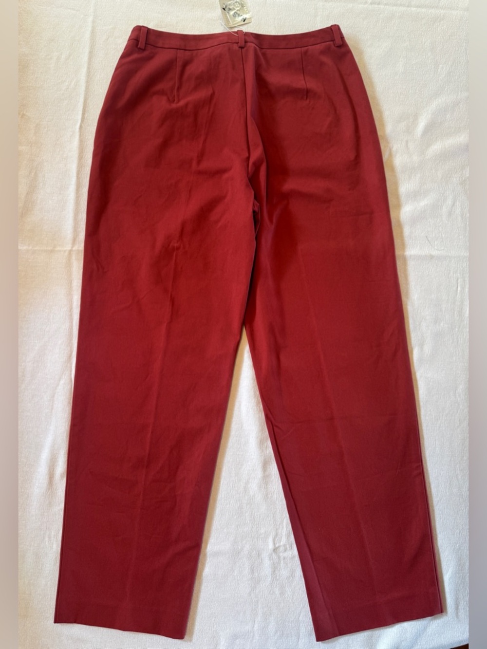 L.L. Bean Classic Fit Pants Red Straight Women’s Size 12 NWT - Picture 3 of 7